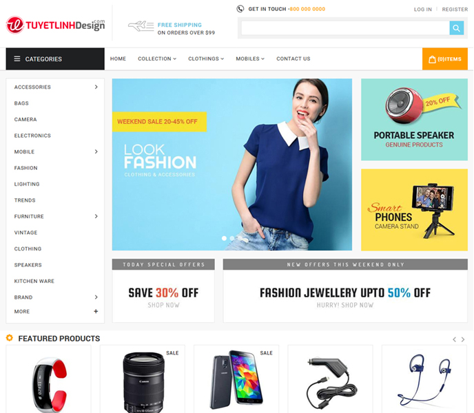 Mẫu website thương mại điện tử - WDTMDT - 1